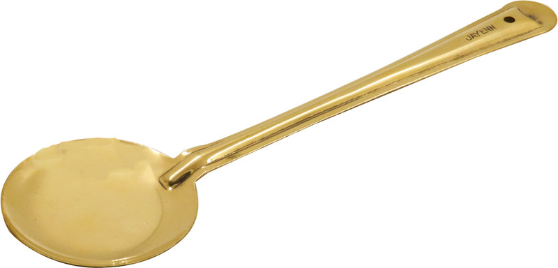 Spilbox Putrika Traditional Handcrafted Brass Utensil Ladle|ServingSpoon-RoundSauteLadle Brass Serving Spoon(Pack of 1)