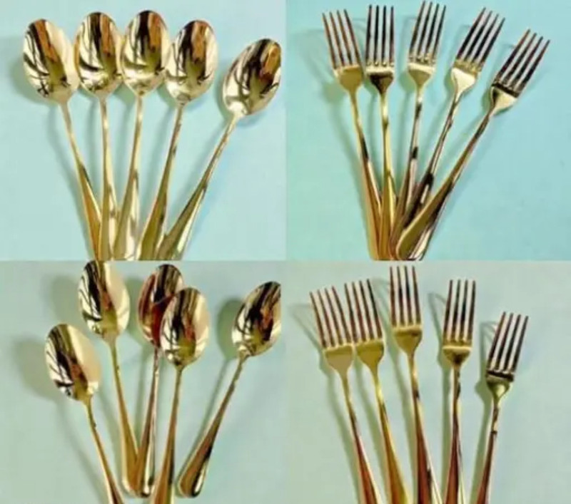 Anvil Steel Table Spoon, Salad Spoon Set(Pack of 12)