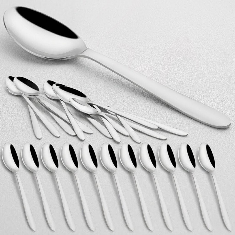 GiftNStyle long handle 4 PCS Stainless Steel Ice Tea Spoon Set Stainless Steel Coffee Spoon, Ice Tea Spoon, Measuring Spoon Set(Pack of 4)