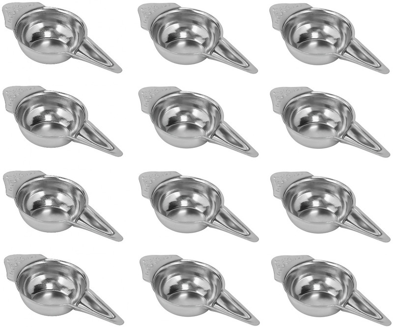 Dynore Baby Feeder Spoon Paladai Set – Bondla Feeder Cup for Newborn & Infant Feeding Stainless Steel Measuring Spoon Set(Pack of 12)