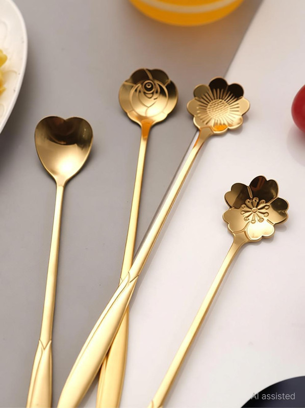 Xroncinz Silver Serving Spoon Set(Pack of 4)