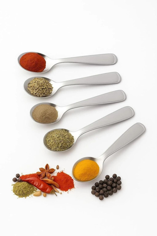 caridge Royale Masala Spoon Set – 12 Pieces Stainless Steel Measuring Spoon Set(Pack of 12)