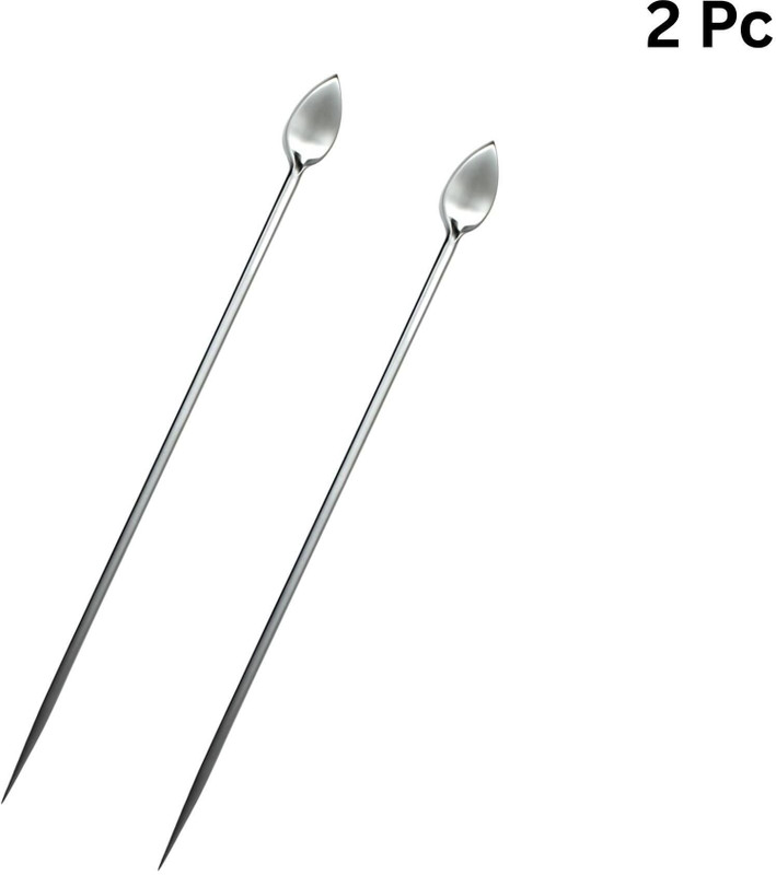 Shakya Premium Steel Paddu Appam Paniyarakkal Turner Stick Skewer Kitchen Tool – Multipurpose 20 cm Utility Beaker Tong(Pack of 2)