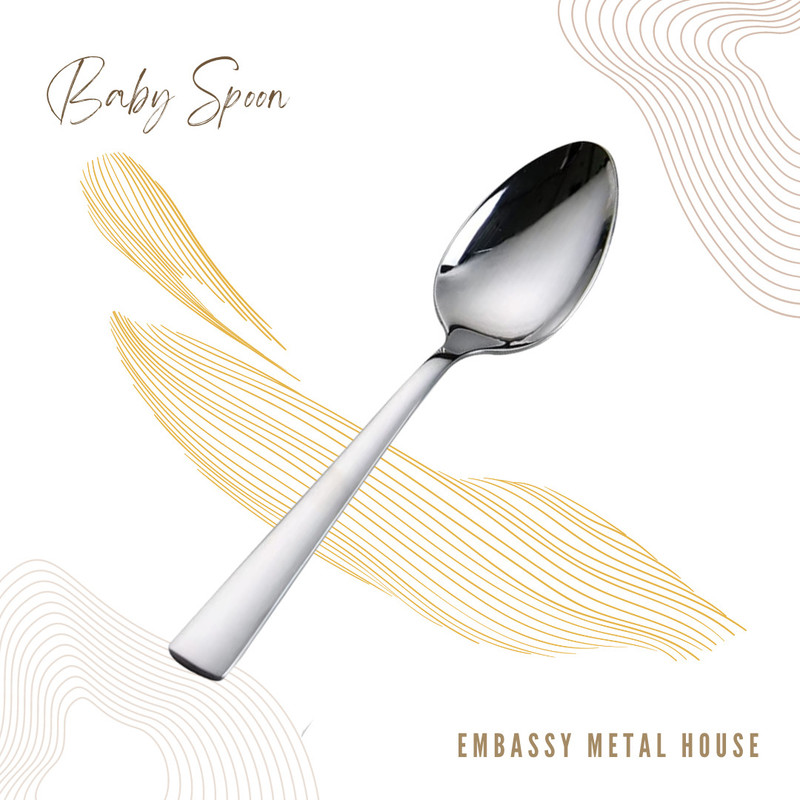 Embassy Platinum 12 Pcs Table Spoon / Dinner Spoon / Daily Use Spoon / Multi Purpose Stainless Steel Table Spoon Set(Pack of 12)