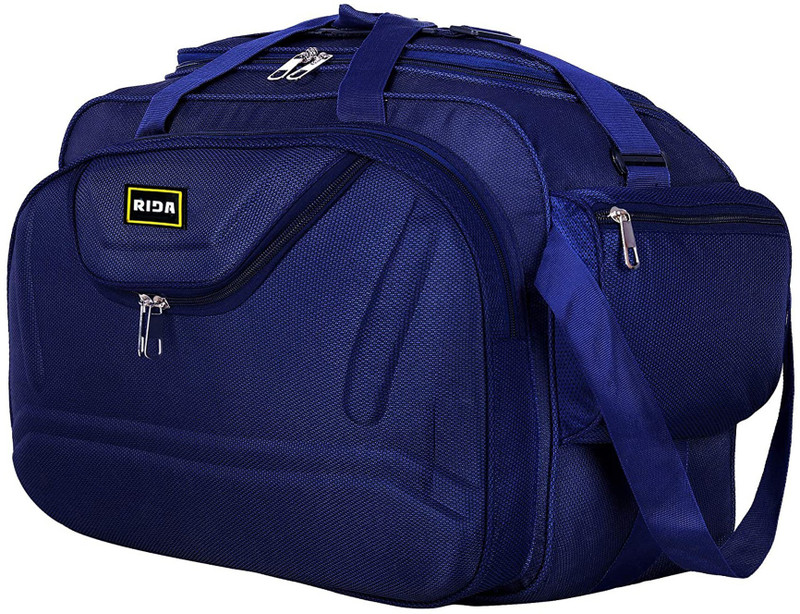 RIDA Polyester Lightweight 60 L Luggage Travel Folding Duffle Bag With 2 wheels Purple(Purple, Wheeler)