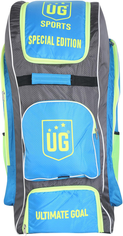 UG SPORTS Special Edition Series Polyester Cricket Kit Bag With Ample Pockets & Wheel(Grey, Kit Bag)
