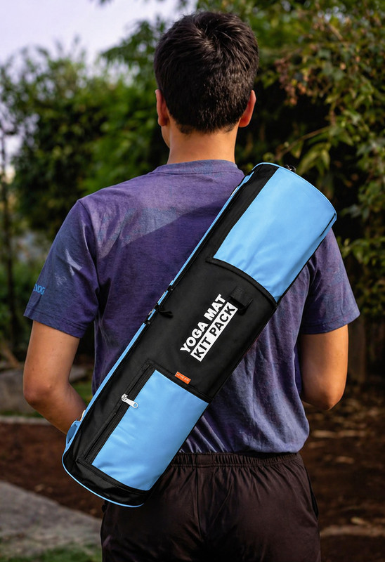 ADMARK Yoga mat bag for carry easily 2 to 9 mm Yoga mat international Yoga journey(Blue, Sling Bag)