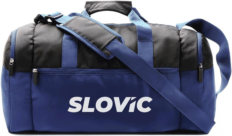 SLOVIC Gym Bag | Duffle Bag | 2 Slip Pocket External Pocket & Shoe Compartment(Blue, Kit Bag)