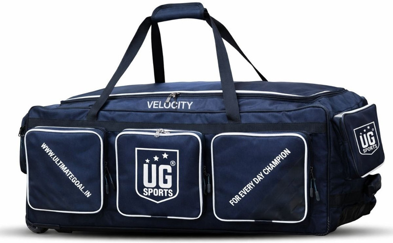 UG SPORTS Velocity Series Premium Cricket Kit Bag With Trolley Wheels Nylon & Polyester(Blue, Kit Bag)