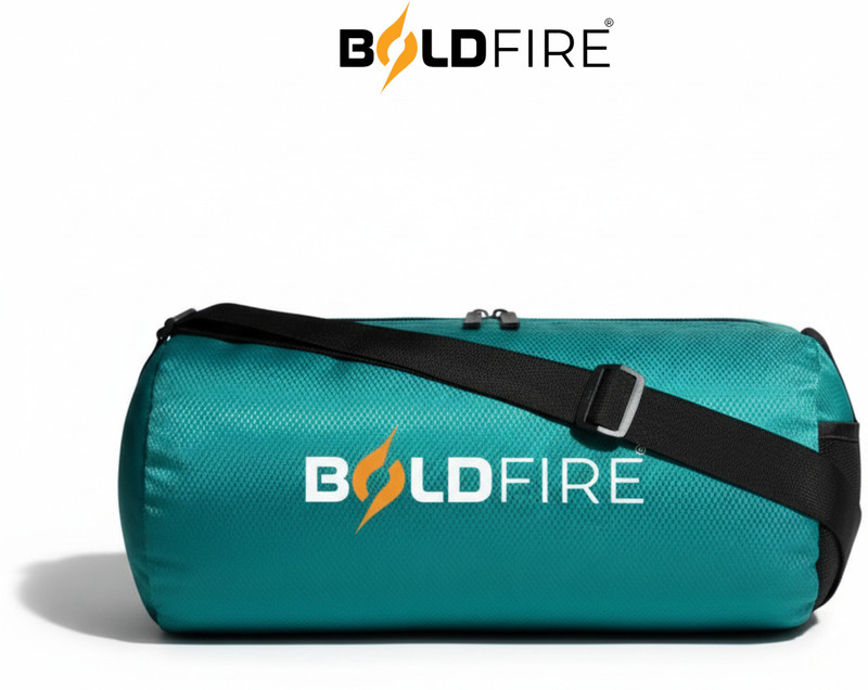 BoldFire Premium Gym Sports Bag with Shoulder Strap | Durable Polyester Fitness(Green, Kit Bag)