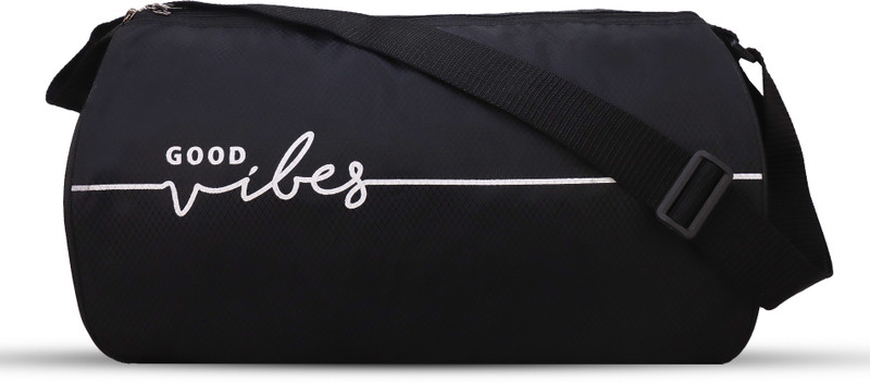 EMMCRAZ Stylish Polyester Bag/Shoulder Duffle Gym Bags for Men/Fitness Bag gym bag(Black, Kit Bag)