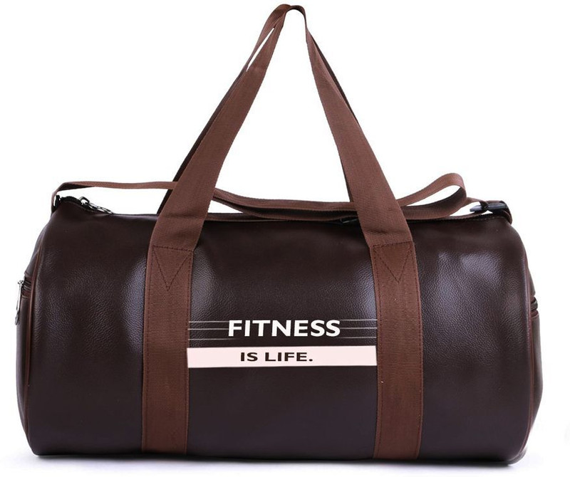 COOL INDIANS Leather Gym Bag Hand Duffle Bag Shoulder Bag Multipurpose Bag Unisex Sports Bag(Brown, Backpack)