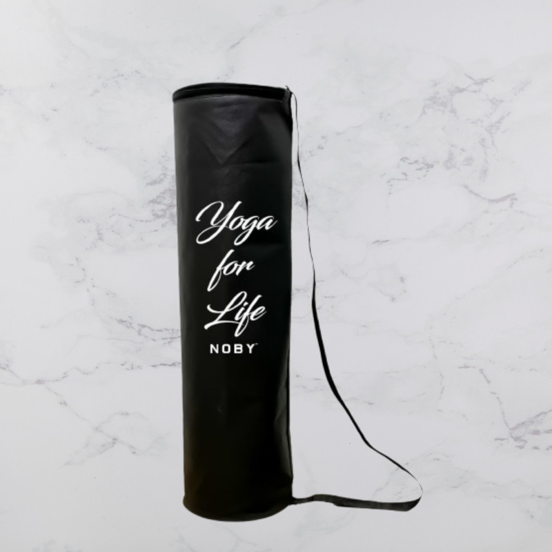 NOBY Yoga Mat Carry Bag Yoga for Life Print Black Strap Zip Cover Bag(Black, Sling Bag)