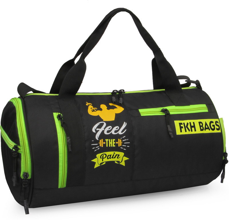 fkhbags Gym Duffel Bag Men &Women Sports Duffel gym bag shoe compartment(Multicolor, Kit Bag)