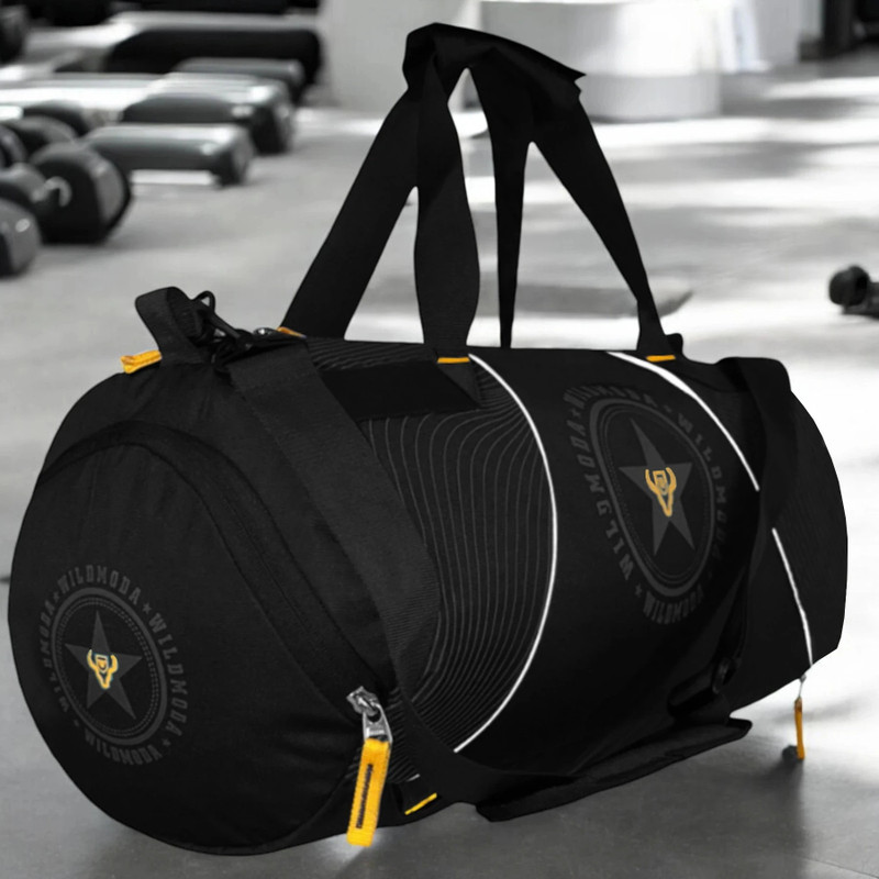 Wildmoda 40L Multi-Pockets Sport Travel Duffle Bag – Essential Gym, Travel & Sports Bag(Black, Kit Bag)