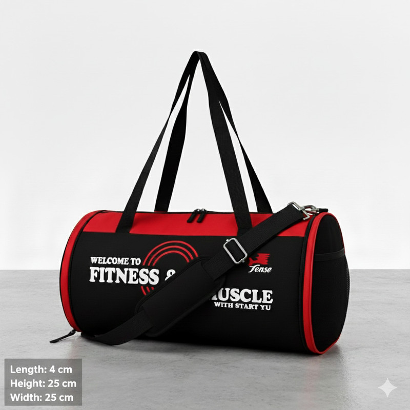 Tense Gym Muscle Bag(Red, Kit Bag)