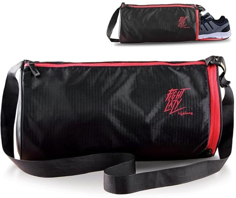 Lifelong LLGB02 Gym Bag|Unisex Bag|Adjustable Shoulder Bag for Men(Black, Sling Bag)
