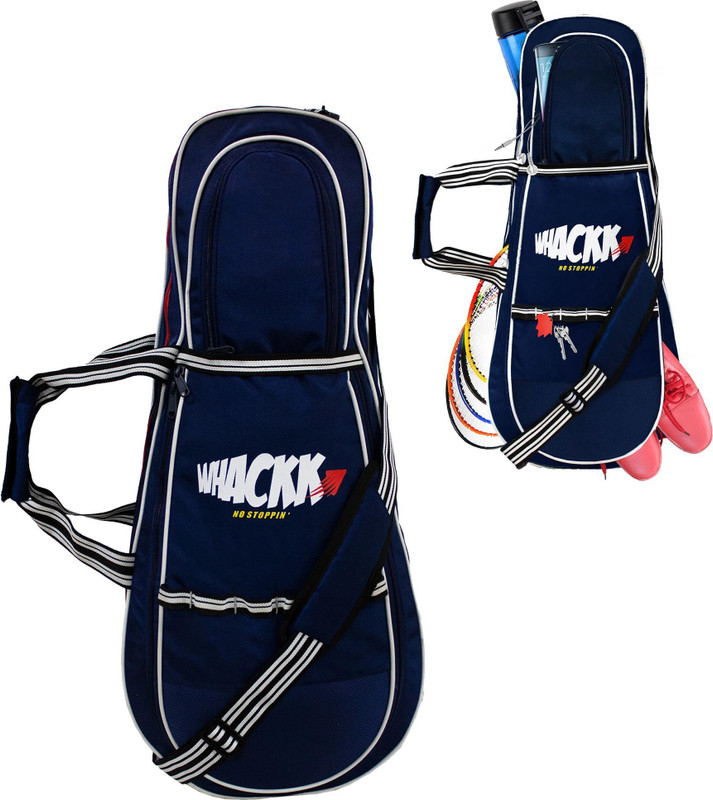 WHACKK Smash NB Red Tennis Badminton Squash Kit Cover Bag /2comp/ 4T 6B Racket(Blue, Backpack)