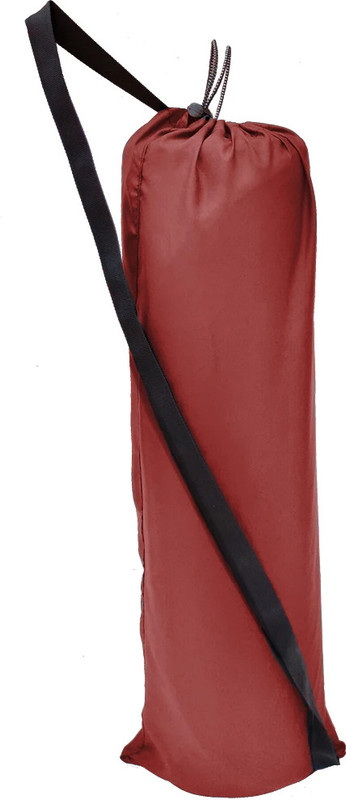 HouseOfCommon Luxury5RedStchbl_4Dori Lock Exercise yoga Mat Cover Bag ONLY with Broad Strap(Red, Sling Bag)