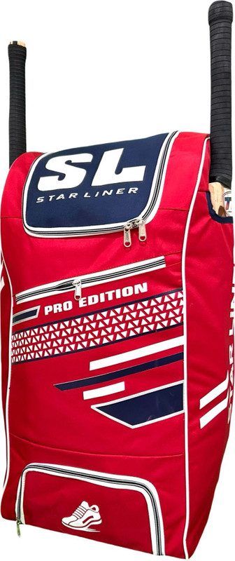 SL STAR LINER Pro Edition - Cricket kit bag Duffle Wheels with Two Bat Pocket and Shoe Pocket(Blue, Kit Bag)