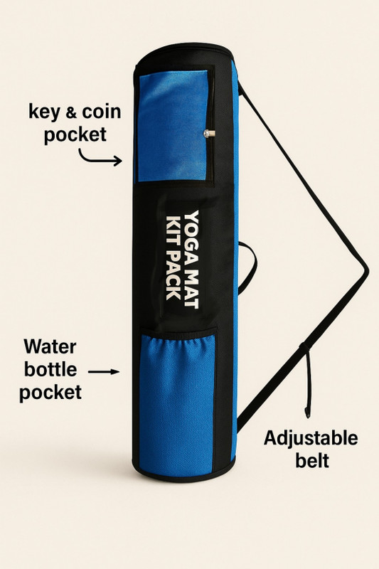 ADMARK Usefull Yoga Bag | Yoga mat case | Yoga cover | Yoga adjustable strip.(Black, Kit Bag)