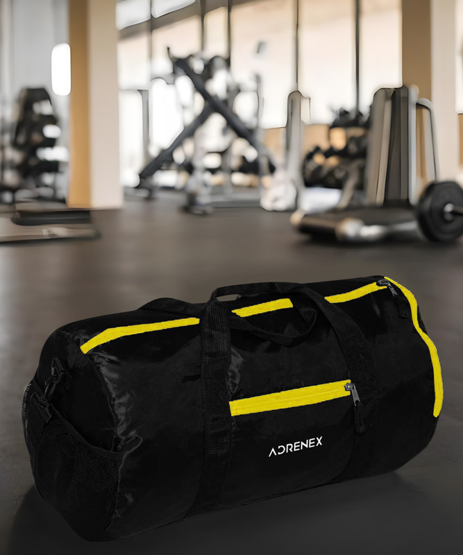Adrenex by Flipkart 30L, 3 Compartment Gym & Sport Bag(Black, Kit Bag)
