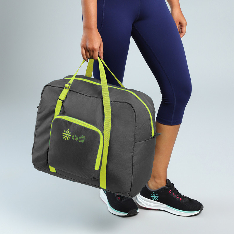 Cult 30 Litre Foldable Duffle Bag Water Repellent Travel Bag with Shoulder Strap(Green, Kit Bag)