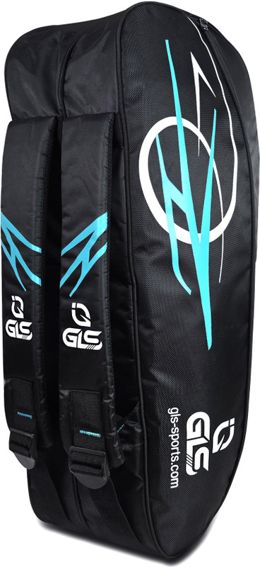 GLS Voltra Badminton Two Compartments | Soft Padded Straps Badminton Kitbag(Black, Kit Bag)