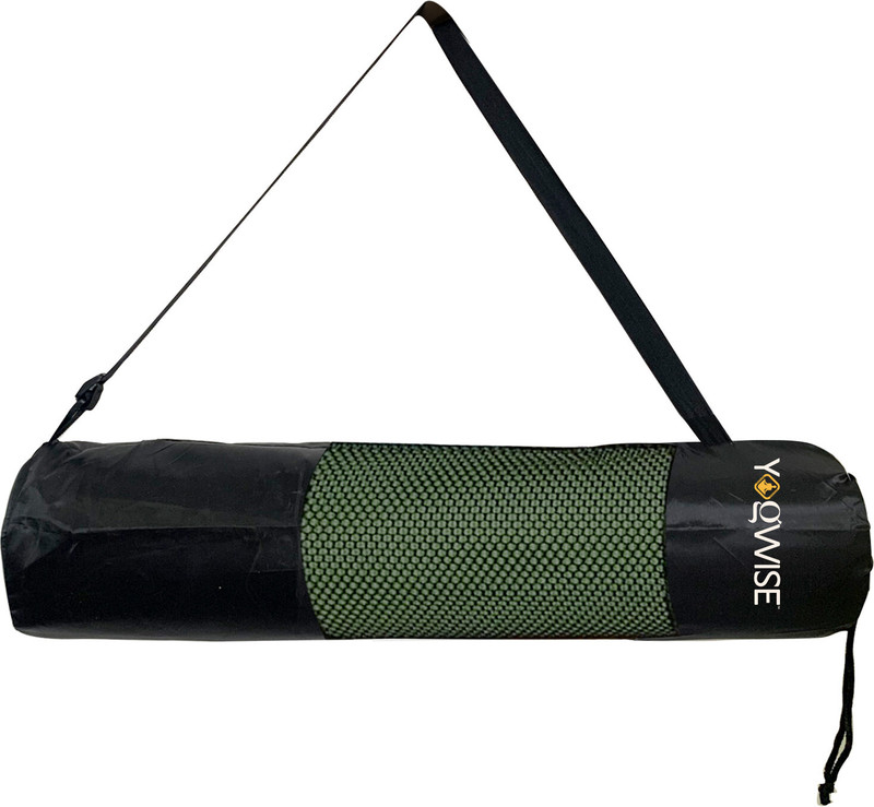 Yogwise Premium Stretchable Dori Lock Black Yoga Mat Bag(Backpack)
