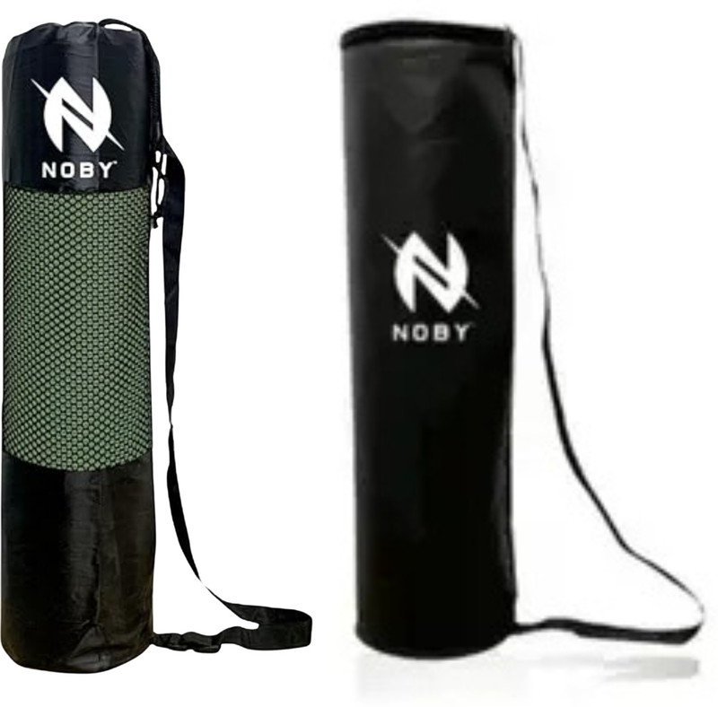 NOBY Pack of 2 Stylish Breathable Printed Yoga Mat Cover Bag for Men and Women(Black, Sling Bag)