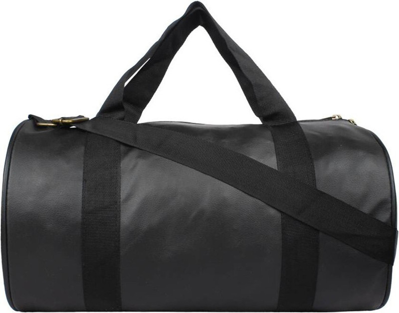 VK Fashions Model Leatherite Gym Bag Side Pocket ... (Black) Gym Duffel Bag