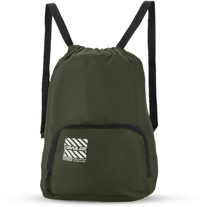 divulge New-Drawstring bags, Gym bags,Yoga bag, Rucksack, Travel bagpack of 1 Messenger Bag(Green, 18 L)
