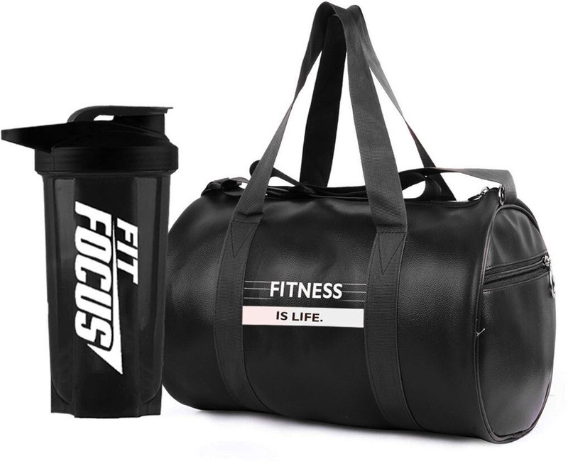 FIT FOCUS Gym Bag Sports Bag Travel Bag Gym Bag for Women Gym bag for men Duffle(Black, Messenger Bag)