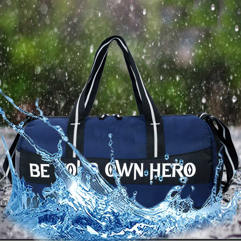 MR Collection gym bag for men and women with separate shoe compartment water resistant kit bag(Blue, Kit Bag)