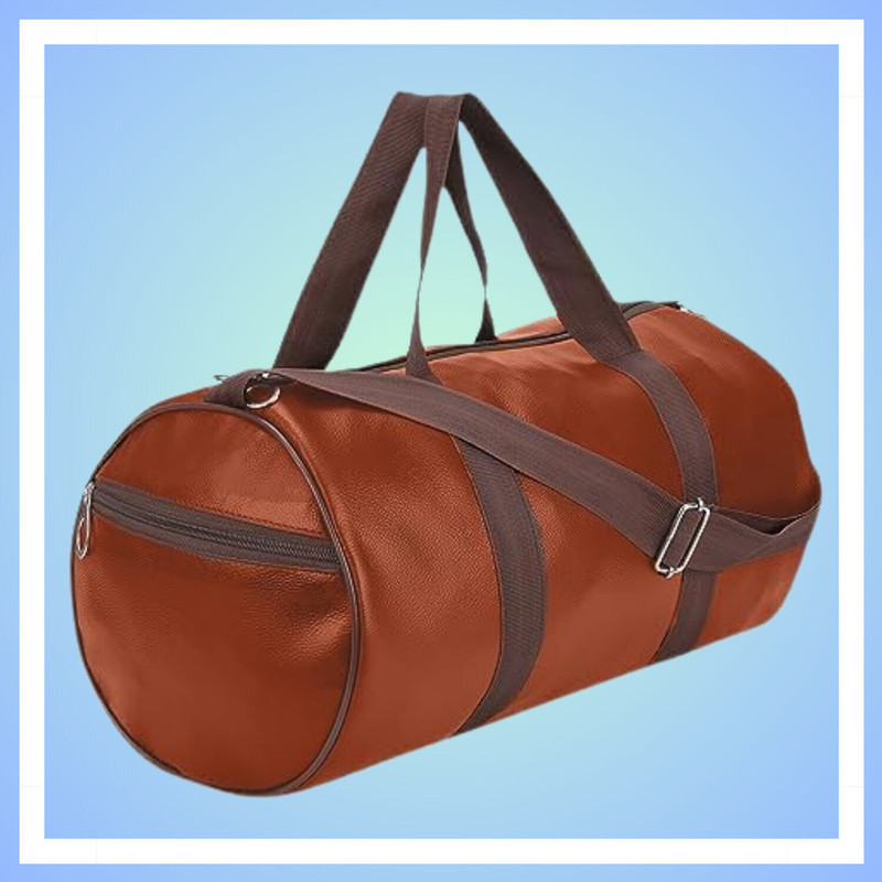 NEPROCK Duffel Bag || Gym Bag For Men || Fitness Kit || Shoulder Gym Bag(Brown, Messenger Bag)