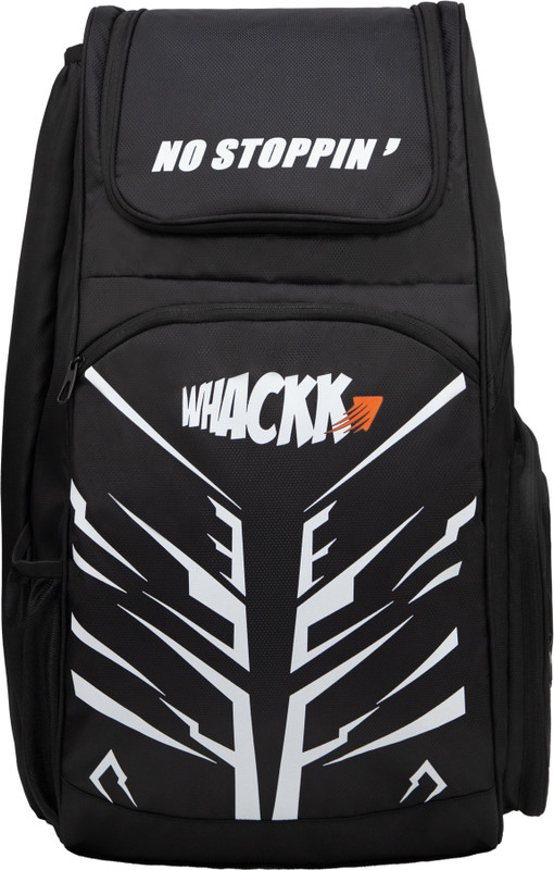 WHACKK Blair Cricket Kit Bag with Spacious Storage, Bat Pocket, Shoe & Helmet Pocket(Black, Kit Bag)