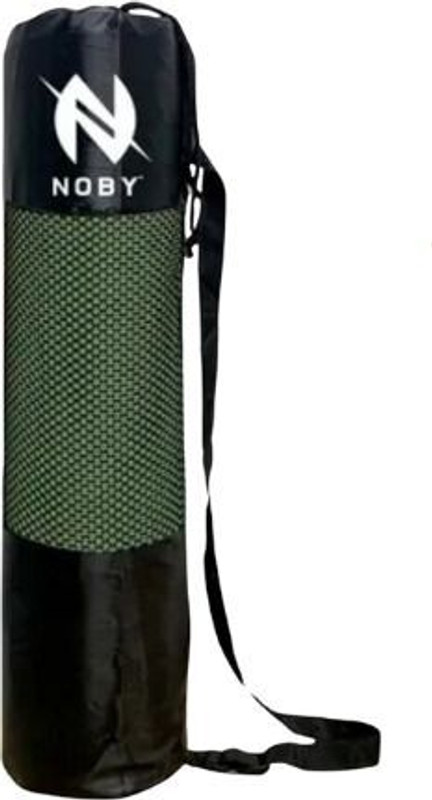 NOBY Mesh Panel Yoga Mat Carry Bag with Adjustable Shoulder Strap(Green, Sling Bag)