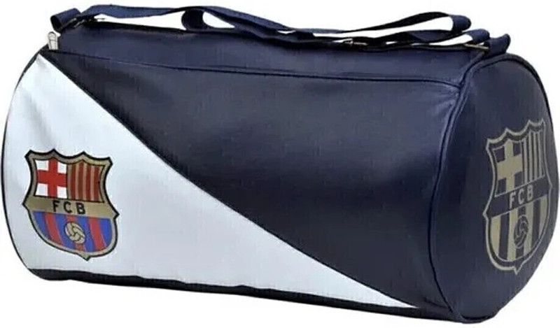 HouseOfCommon Leather Gym Bag Duffel Bag with Shoulder Strap for Men & Women, 20L capacity(Black, Messenger Bag)