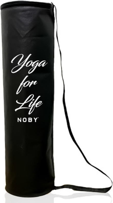 NOBY Mat Cover Black- white yoga for life-PK1-i(Black, Kit Bag)