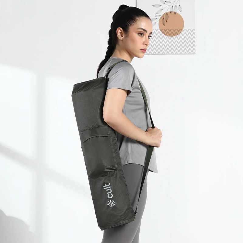 Cult Yoga Mat Bag with Adjustable Shoulder Strap(Green, Kit Bag)