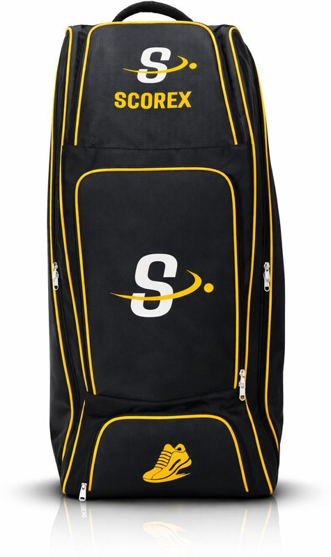SCOREX PREMIUM CRICKET DUFFLE BAG WITH WHEELS & PREMIUM TEXTURED FABRIC(Black, Kit Bag)
