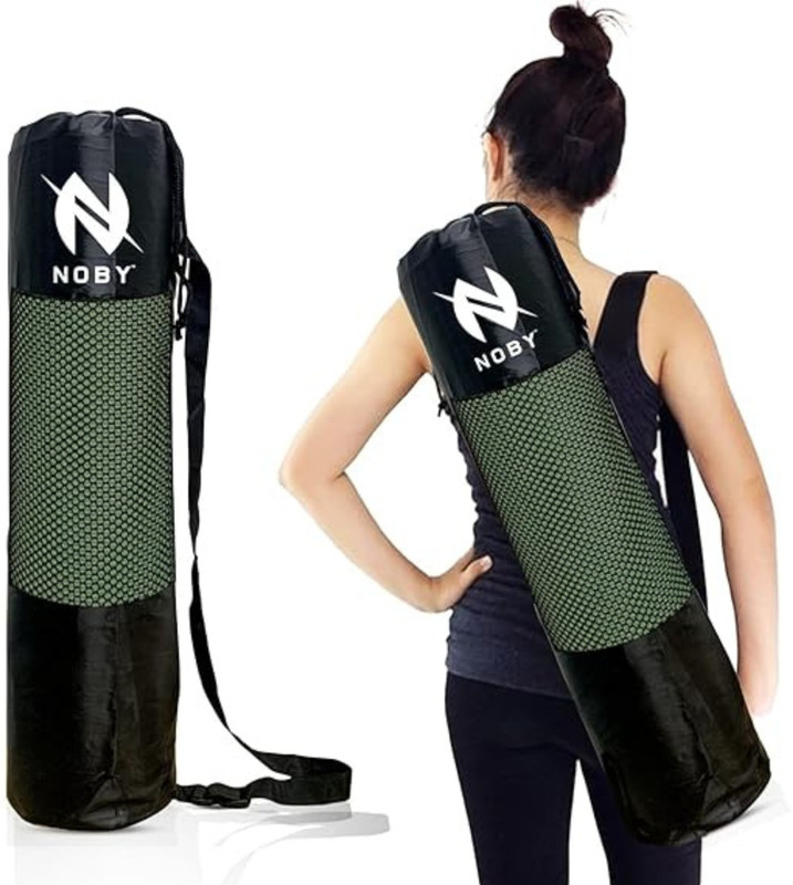 NOBY Pro Yoga Mat Bag – Premium Water-Resistant Sling with Adjustable Strap(Black, Sling Bag)