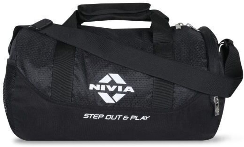 NIVIA Beast-4 with Shoe Compartment, Suitable For Sports, Travel, Workout, 23L(Black, Kit Bag)