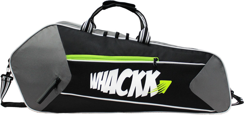 WHACKK Break Point Blk Gry Squash Kit Bag/ Tennis-4,Badminton-8(Grey, Sling Bag)