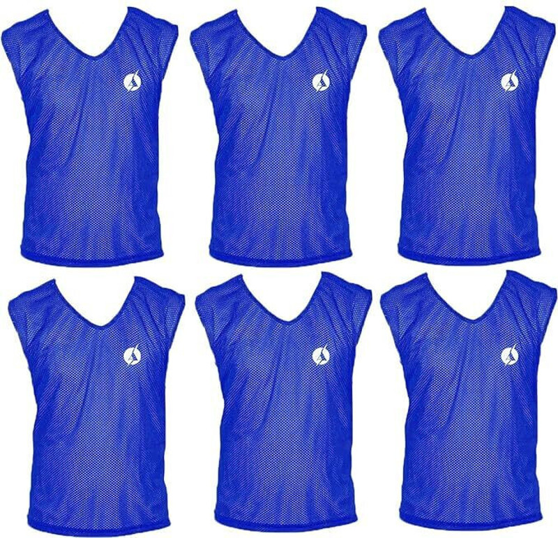 SAS SPORTS Pack of 12 X-Large Football Bib(Orange)