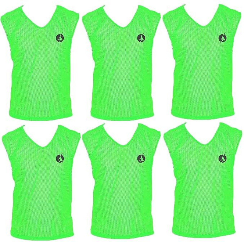 SAS SPORTS Pack of 6 Medium Football Bib(Maroon)