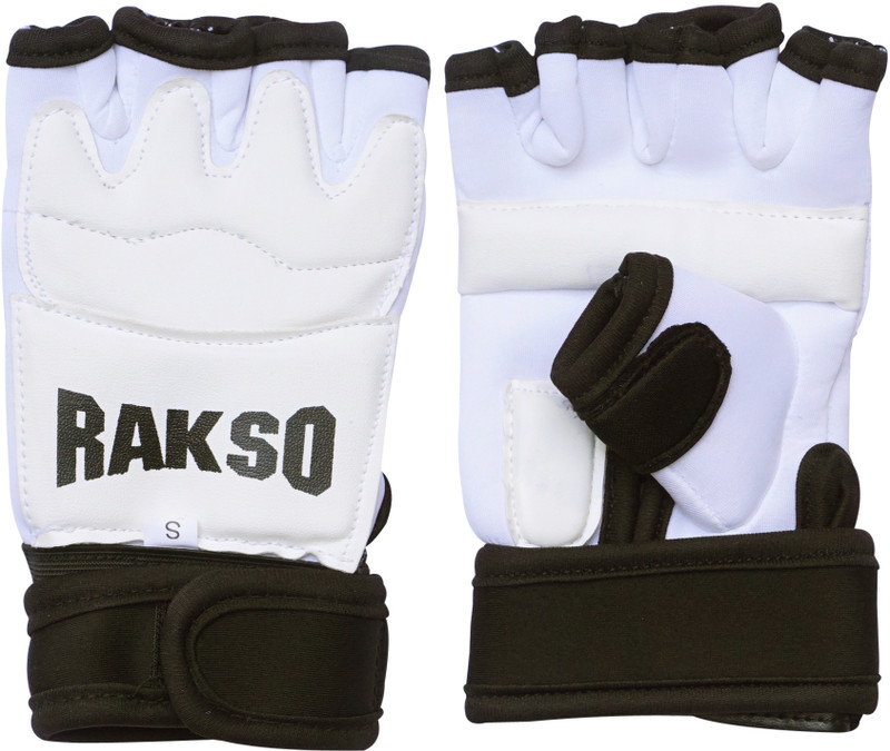 Rakso Taekwondo karate Point Boxing Gloves WHITE BLACK SIZE XL Boxing Gloves Boxing Gloves(White)