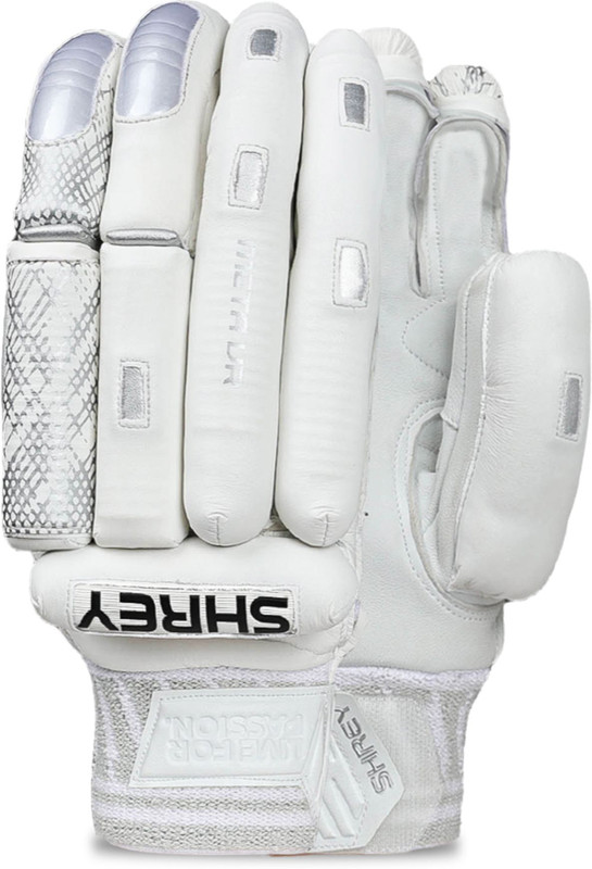 Shrey Meta VR Batting Gloves(White/Grey)
