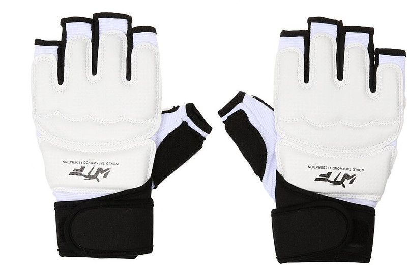Maxxlite Kids Adult Half Finger Boxing Mitts Muay Thai Karate Punch Sandbag Gloves Boxing Gloves(White, Black)