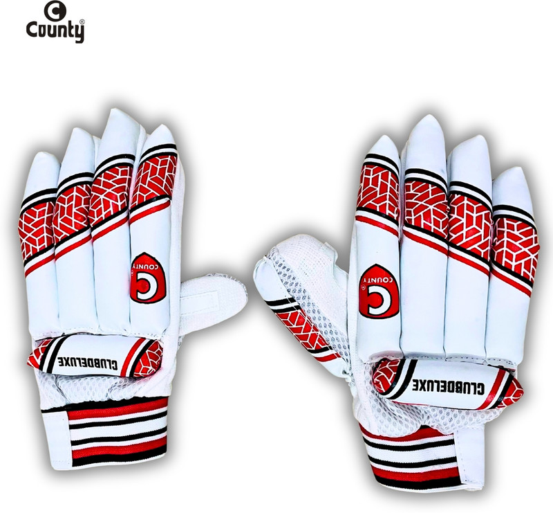 County Sports latest clubdeluxe edition batting gloves Batting Gloves(Red)